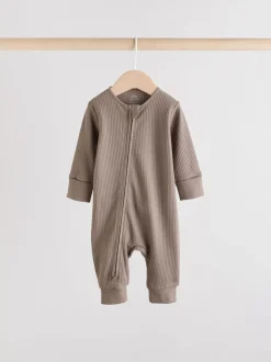 Marron - Lot de 3 dors-bien sans pieds zippés pour bébé (0mois3ans)