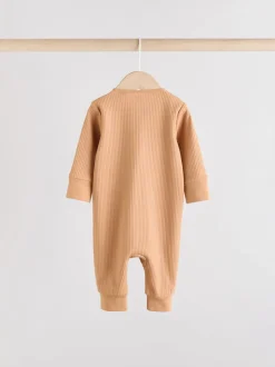 Marron - Lot de 3 dors-bien sans pieds zippés pour bébé (0mois3ans)