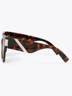 Marron - Lunettes de soleil Carvela à semelle évasée épaisse