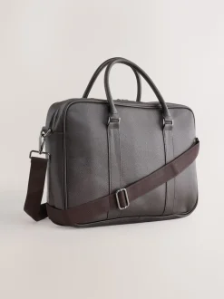 Marron - Mallette en similicuir