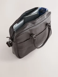 Marron - Mallette en similicuir