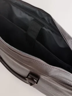 Marron - Mallette en similicuir