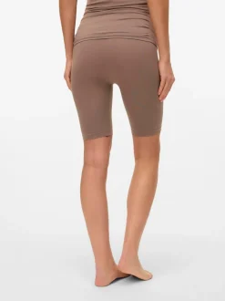 Marron - Mamalicious Leggings de maternité sans coutures