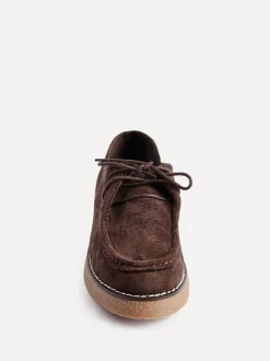 Marron - Mocassins Linzi Perth lacés à semelle épaisse