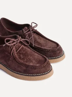 Marron - Mocassins Linzi Perth lacés à semelle épaisse