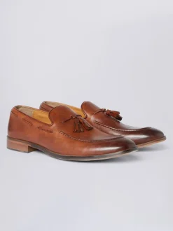 Marron - Mocassins MOSS Highgate à glands