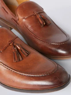 Marron - Mocassins MOSS Highgate à glands