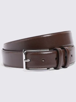 Marron - MOSS Cuir classique Belt