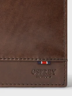 Marron - Osprey London The London Leather Wallet avec poche à pièces