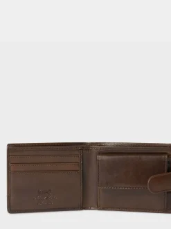 Marron - Osprey London The London Leather Coin Wallet