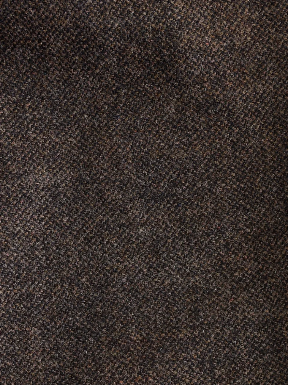 Marron - Pantalons élégants texturés et fuselés coupe standard avec laine