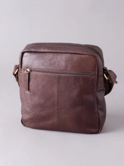 Marron - Petit sac messager Keswick en cuir Lakeland Leather