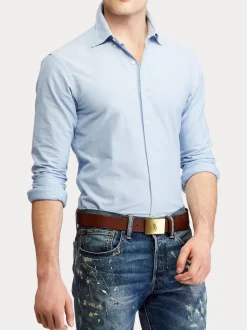 Marron - Plaque de poney Ceintures en cuir