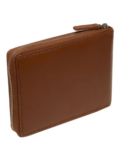 Marron - Portefeuille en cuir Cultured London 'James'