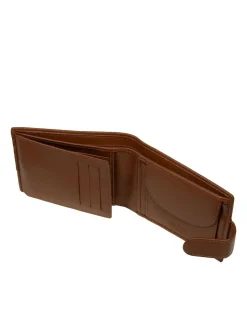 Marron - Portefeuille en cuir Cultured London « Leo »