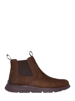 Marron - Skechers Bottes Augustino pour hommes