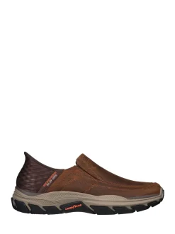Marron - Skechers Respected Elgin Slip In Shoes