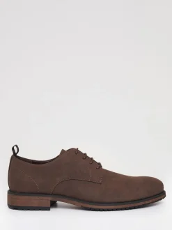 Marron - Threadbare Chaussures derby en faux daim