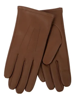 Marron - Totes 3 Gants d’hiver Point Smartouch en cuir