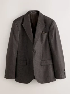 Marron - Veste de Costume Coupe ajustée Signature Cerruti en laine italienne à dents de chiot