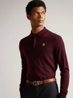 Marron - Veste en cuir réversible Ted Baker Karmer