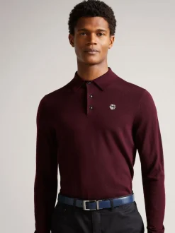 Marron - Veste en cuir réversible Ted Baker Karmer