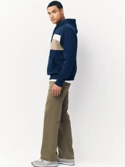 Marron champignon - Ajustement droit - Jeans stretch de confort