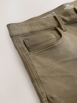 Marron champignon - Ajustement droit - Jeans stretch de confort