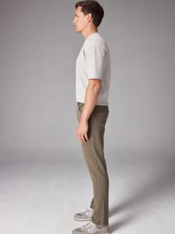 Marron champignon - Slim Fit (Slim Fit) - Jeans stretch de confort