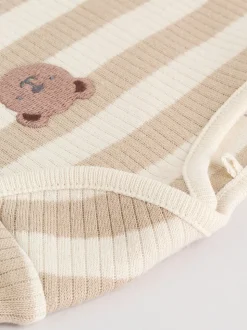 Marron chocolat - Bébé Manches courtes Bodysuits 5 Pack