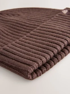 Marron chocolat - Bonnet tricoté (1-16ans)