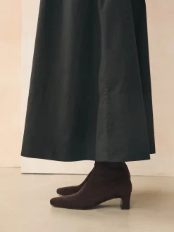 Marron chocolat - Bottes chaussettes Forever Comfort® à bout ciselé