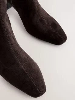 Marron chocolat - Bottes chaussettes Forever Comfort® à bout ciselé