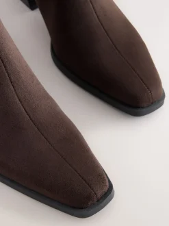 Marron chocolat - Bottes de cow-boy western Chelsea Style