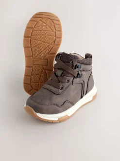 Marron chocolat - Bottes de marche doublées chaudes