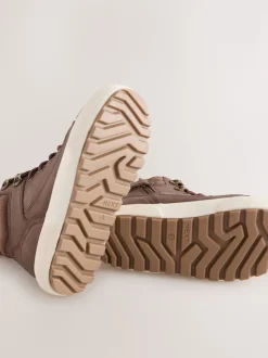 Marron chocolat - Bottes hautes à doublure chaude