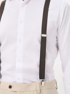 Marron chocolat - Bretelles fines