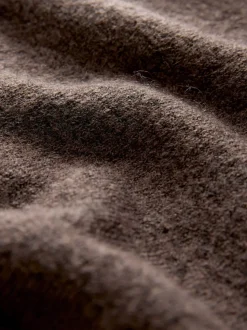 Marron chocolat - Cardiganen maille col rond