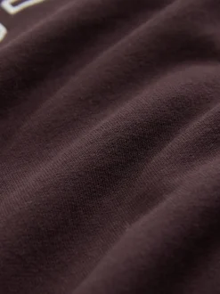 Marron chocolat - Ensemble sweat-shirt de grossesse court