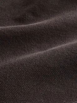 Marron chocolat - Jean ample taille mi-haute