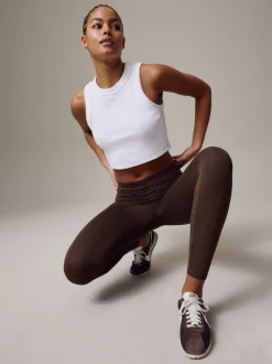 Marron chocolat - Leggings pleine longueur