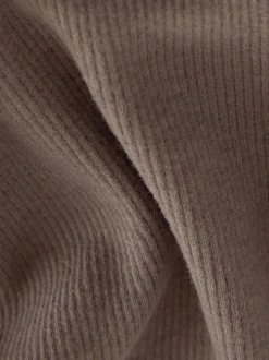 Marron chocolat - Leggings évasés à côtes (3mths-7yrs)