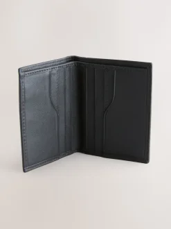 Marron chocolat - Mini portefeuille porte-cartes à deux volets