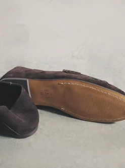 Marron chocolat - Mocassins The Set Premium en daim