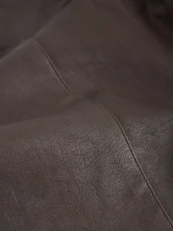 Marron chocolat - Pantalons évasés en similicuir