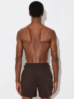 Marron chocolat - Short de bain Reiss Sun avec pattes d'ajustement sur les côtés