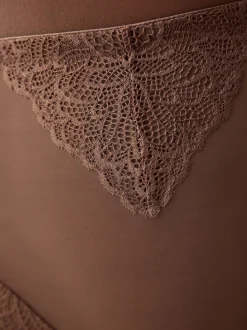 Marron chocolat - Slips gainants fermes pour le contrôle du ventre