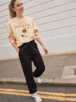 Marron chocolat - Survêtement Essential en jersey à poignets