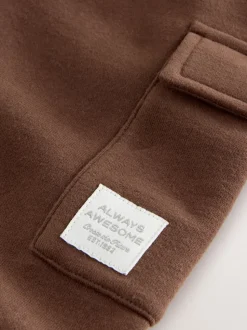 Marron chocolat - Survêtement utilitaire en jersey doux au toucher (3mois à7ans)