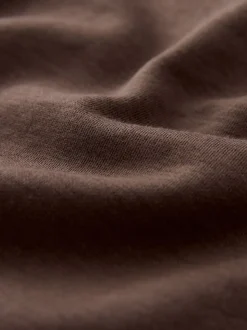 Marron chocolat - T-shirt Manche courte Col ras du cou lourd